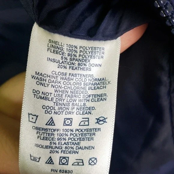 Land's End Women's Down Feather Base Puffer Zip Up Vest Size XS/2-4 - Picture 3 of 11